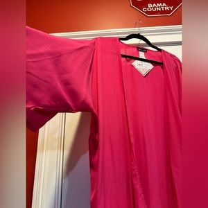 NWT. Heimish brand. Size large.  Sheer pink kimono.